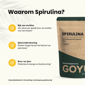 Spirulina poeder goyu supplement superfood