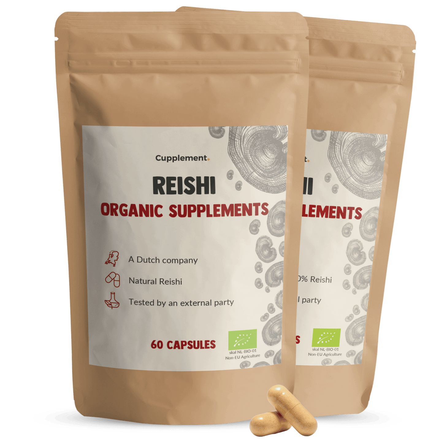 Reishi Capsules 500 mg Biologisch