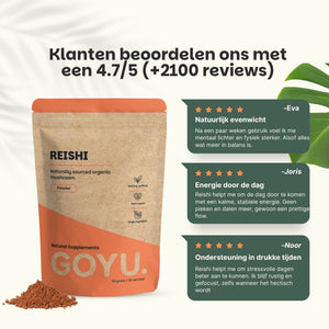 Biologisch Reishi poeder goyu supplement superfood
