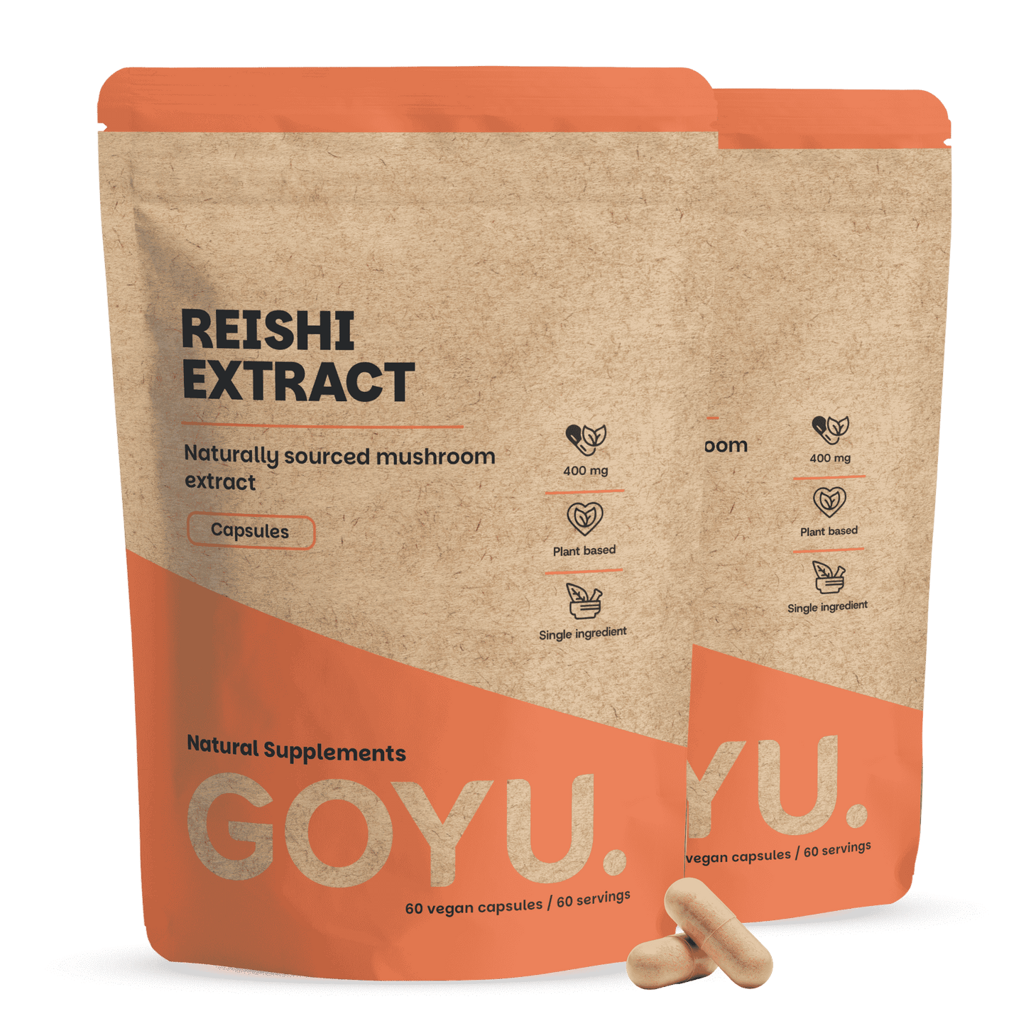 Reishi Extract 400 mg Capsules
