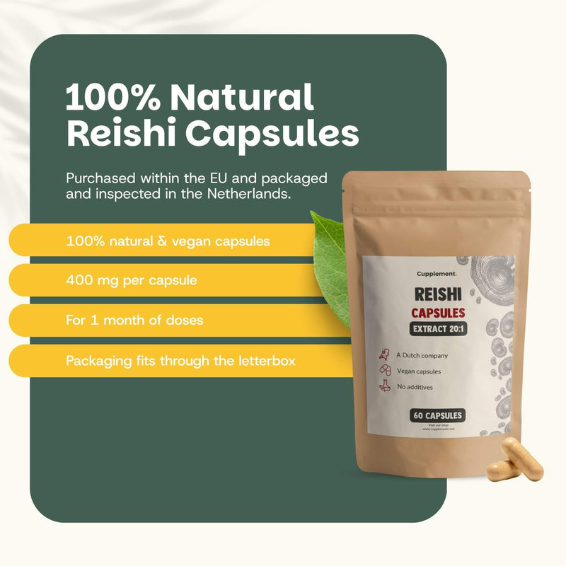 Reishi extract capsules goyu supplement superfood