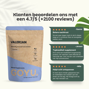 Valeriaan extract capsules goyu supplement superfood