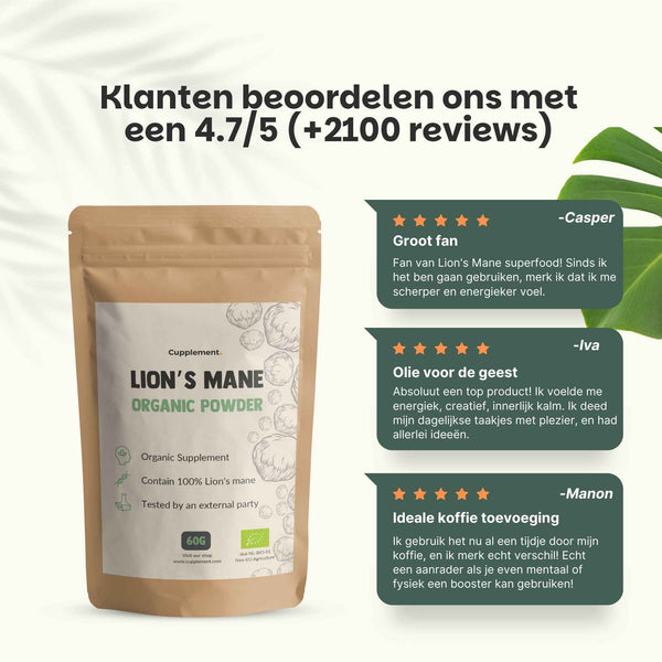 Lion's Mane Poeder Biologisch