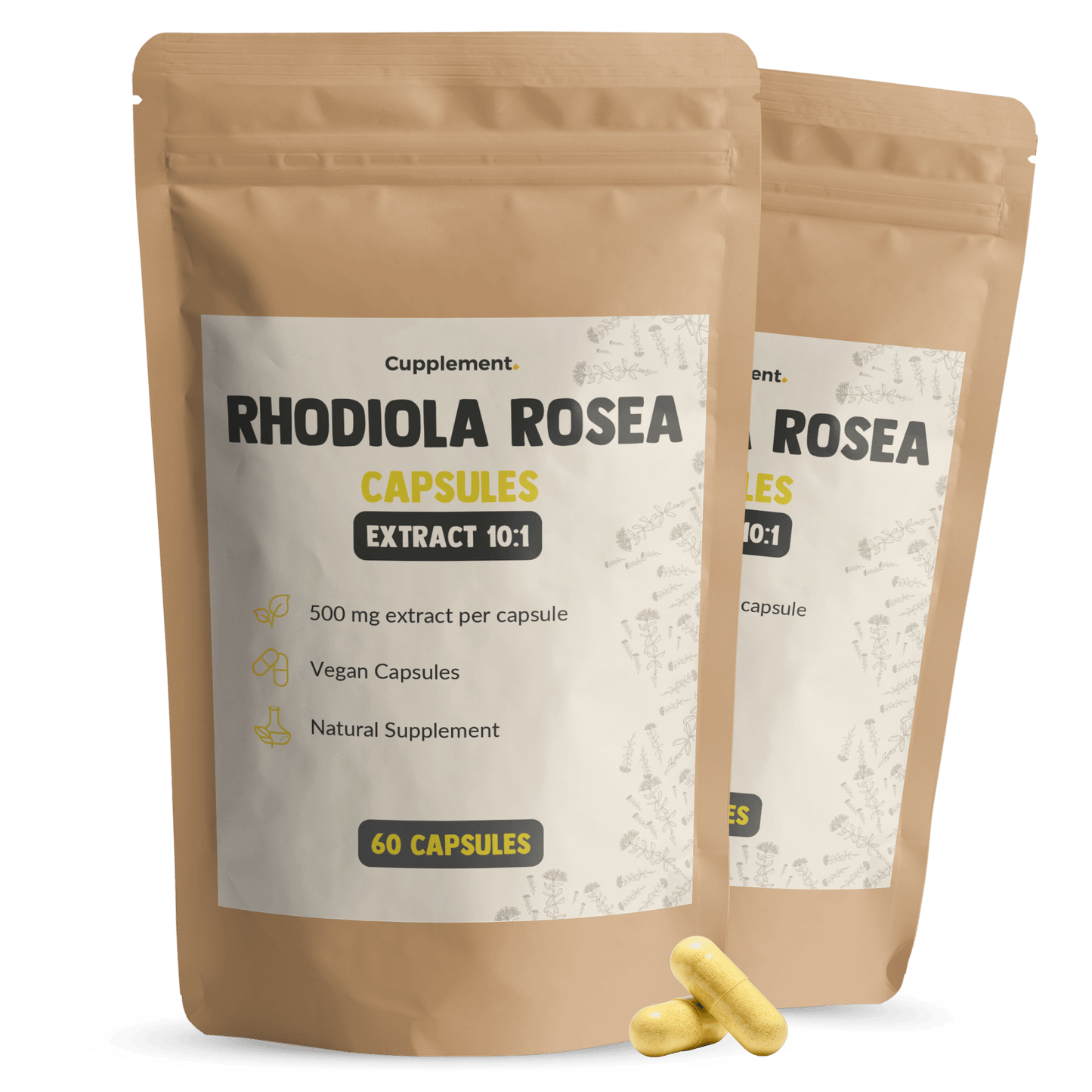 Rhodiola Rosea extract capsules goyu supplement superfood