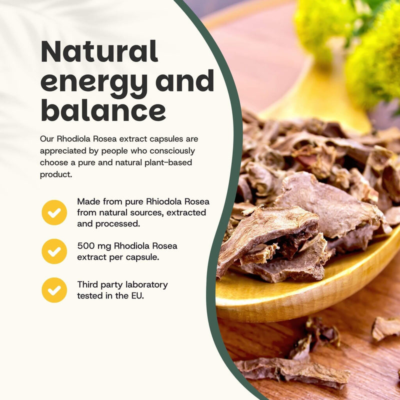 Rhodiola Rosea extract capsules goyu supplement superfood