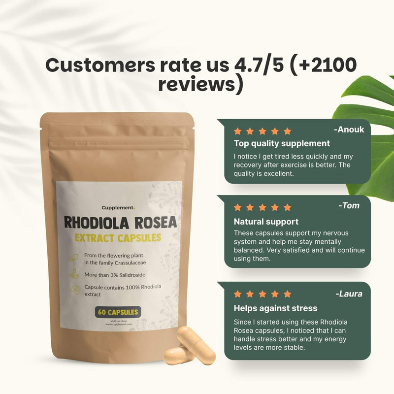 Rhodiola Rosea extract capsules goyu supplement superfood