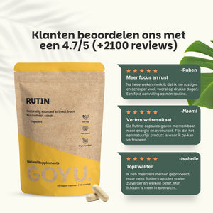 Rutine capsules goyu supplement superfood