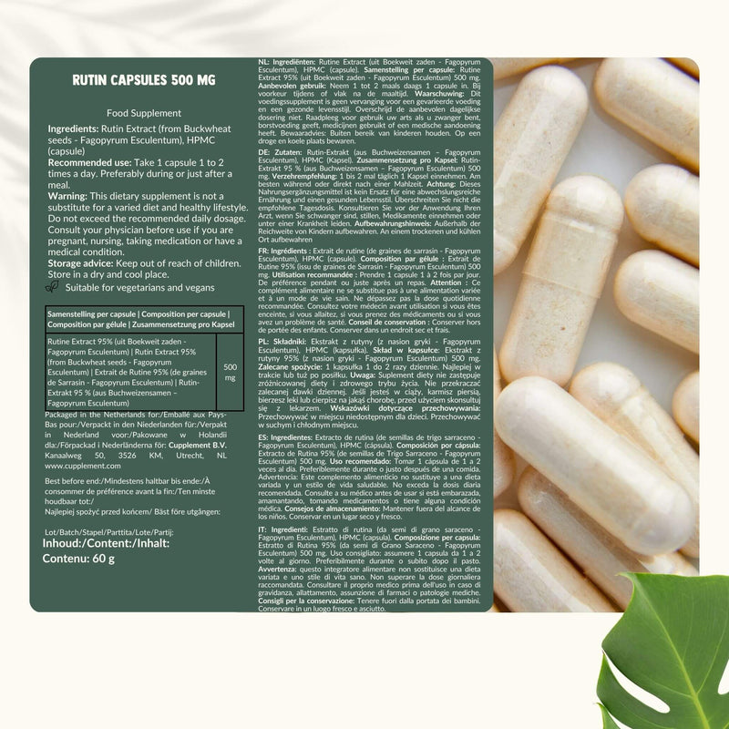 Rutine capsules goyu supplement superfood