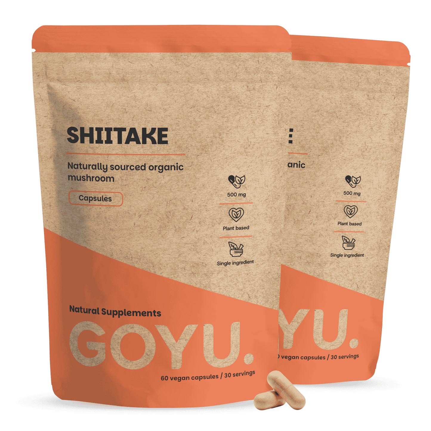 Shiitake Kapseln 500 mg Biologisch