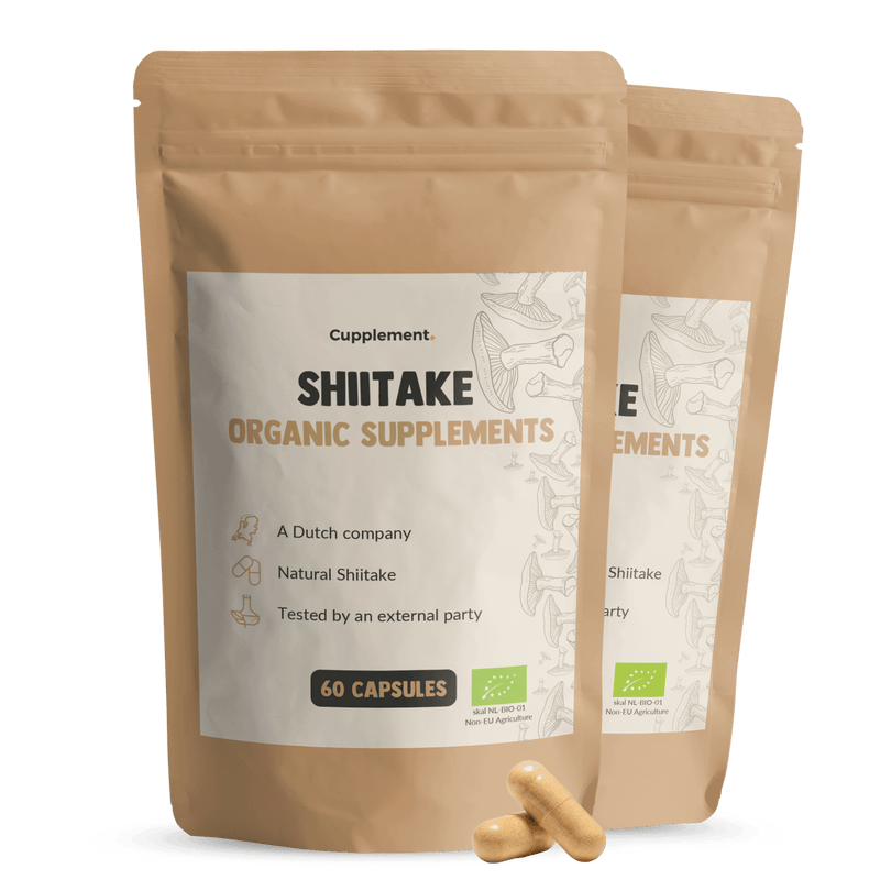 Shiitake Capsules 500 mg Biologisch