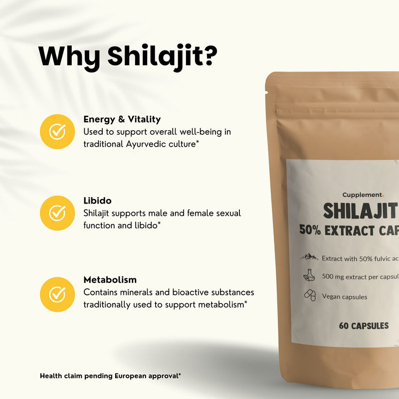 Shilajit 50% extract capsules goyu superfood supplement