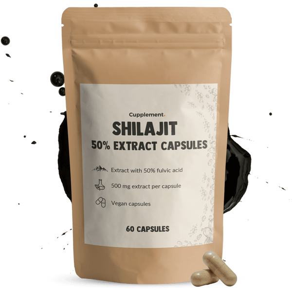Shilajit 50% extract capsules goyu superfood supplement