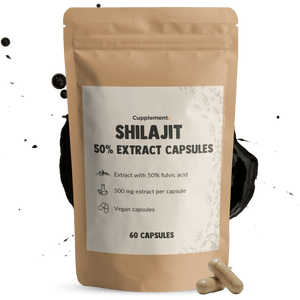 Shilajit 50% extract capsules goyu superfood supplement