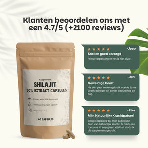 Shilajit 50% extract capsules goyu superfood supplement