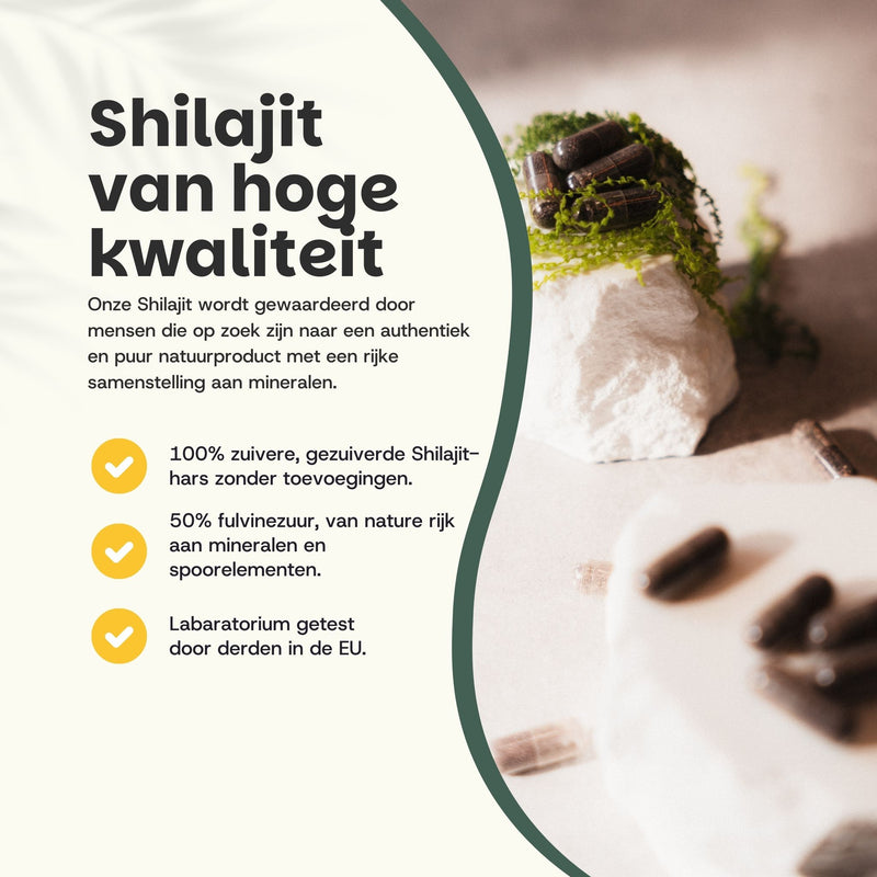 Shilajit 50% extract capsules goyu superfood supplement