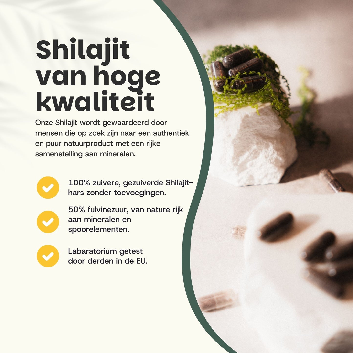 Shilajit 50% extract capsules goyu superfood supplement