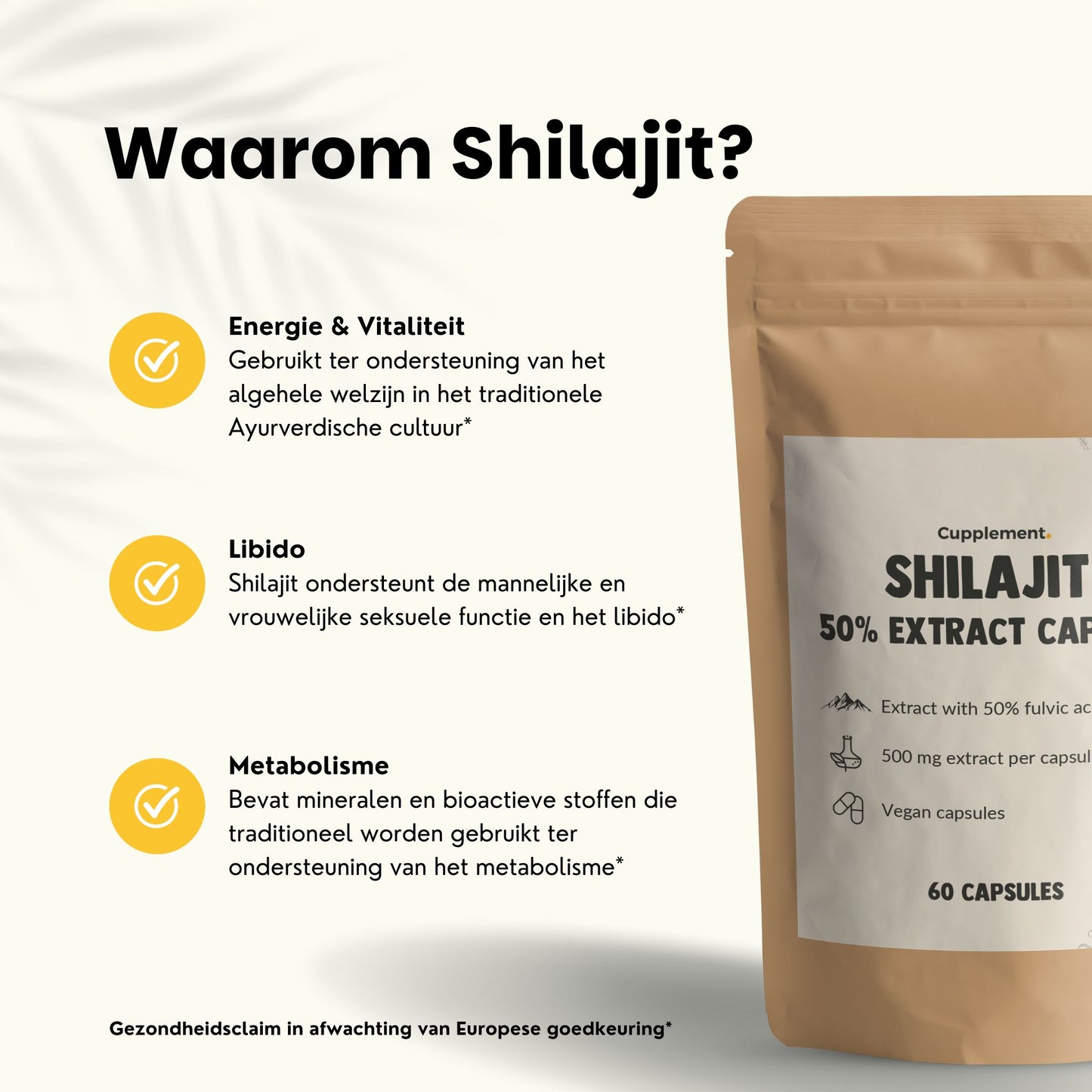 Shilajit 50% extract capsules goyu superfood supplement