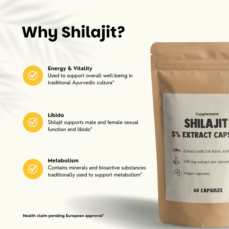 Shilajit extract capsules goyu superfood supplement