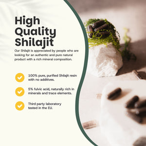 Shilajit extract capsules goyu superfood supplement
