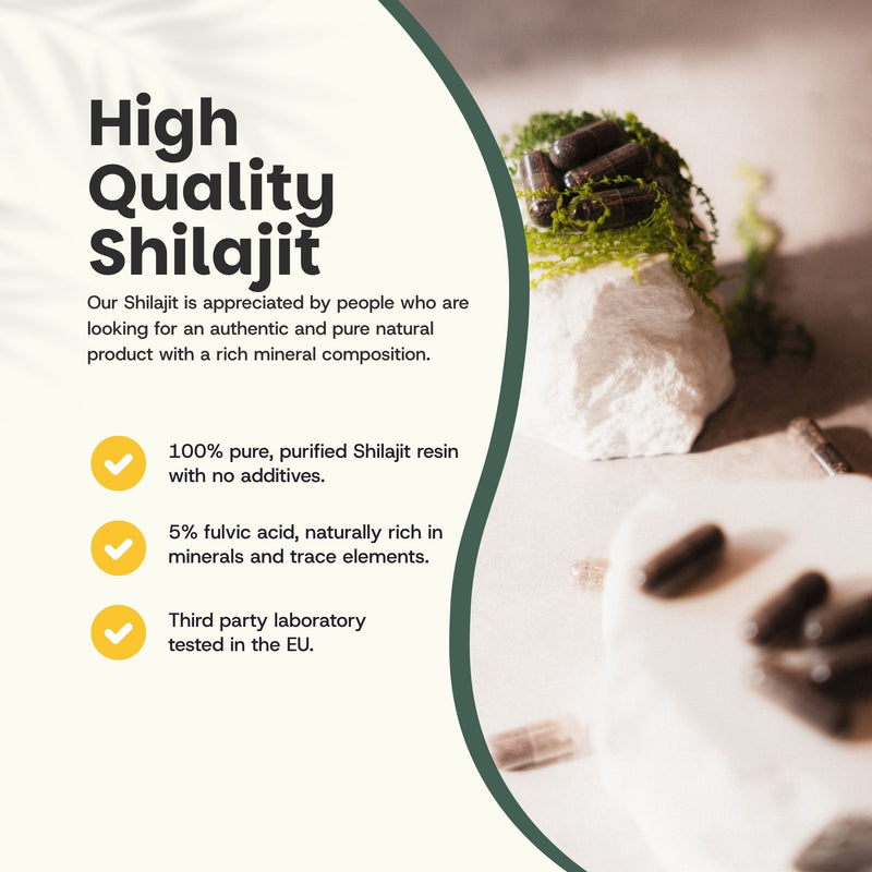 Shilajit extract capsules goyu superfood supplement