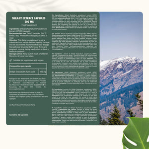 Shilajit extract capsules goyu superfood supplement