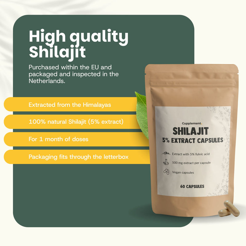 Shilajit extract capsules goyu superfood supplement