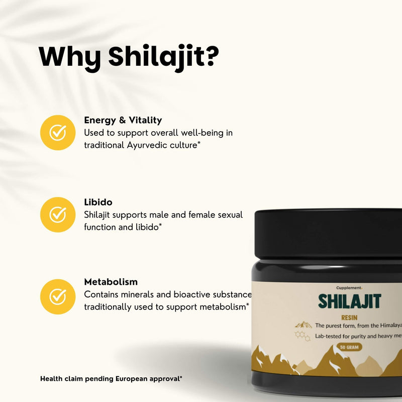 Shilajit resin goyu supplement superfood