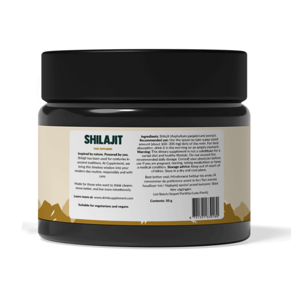 Shilajit resin goyu supplement superfood