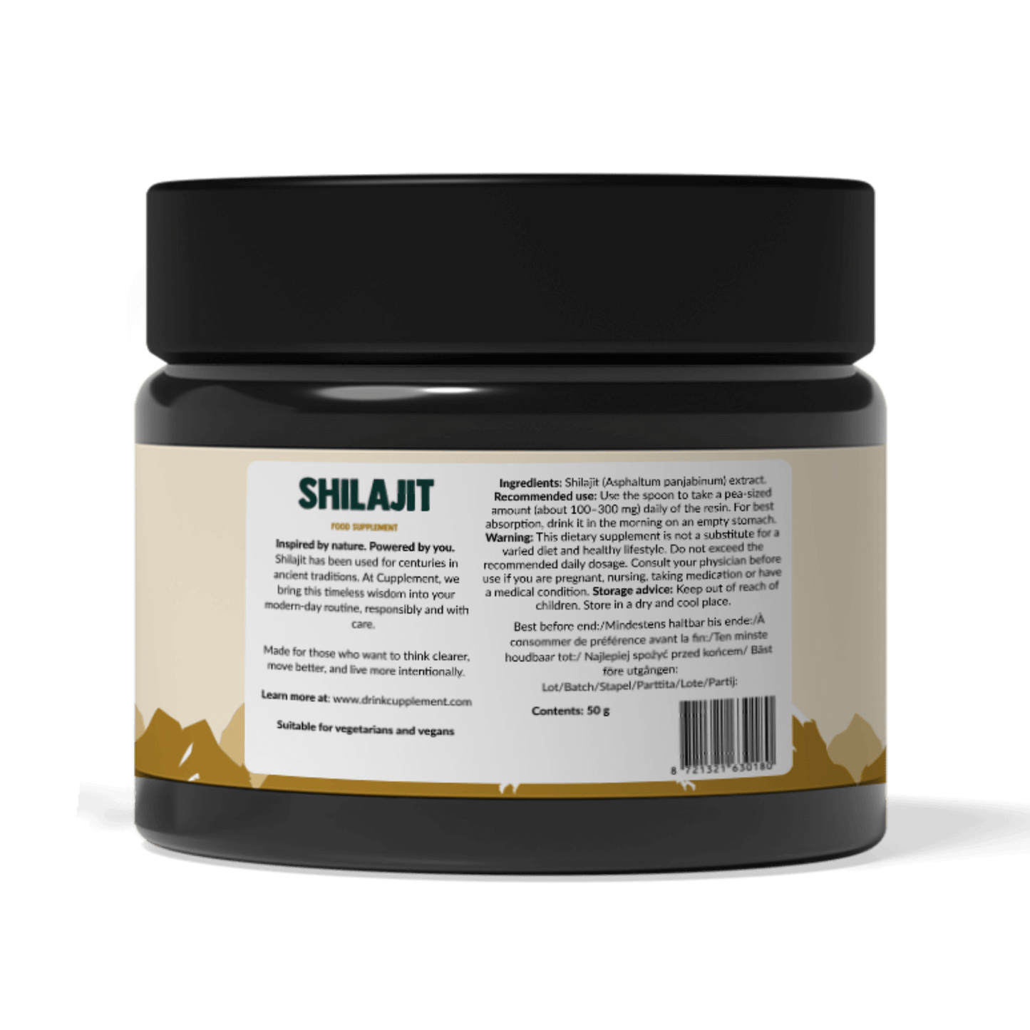 Shilajit resin goyu supplement superfood