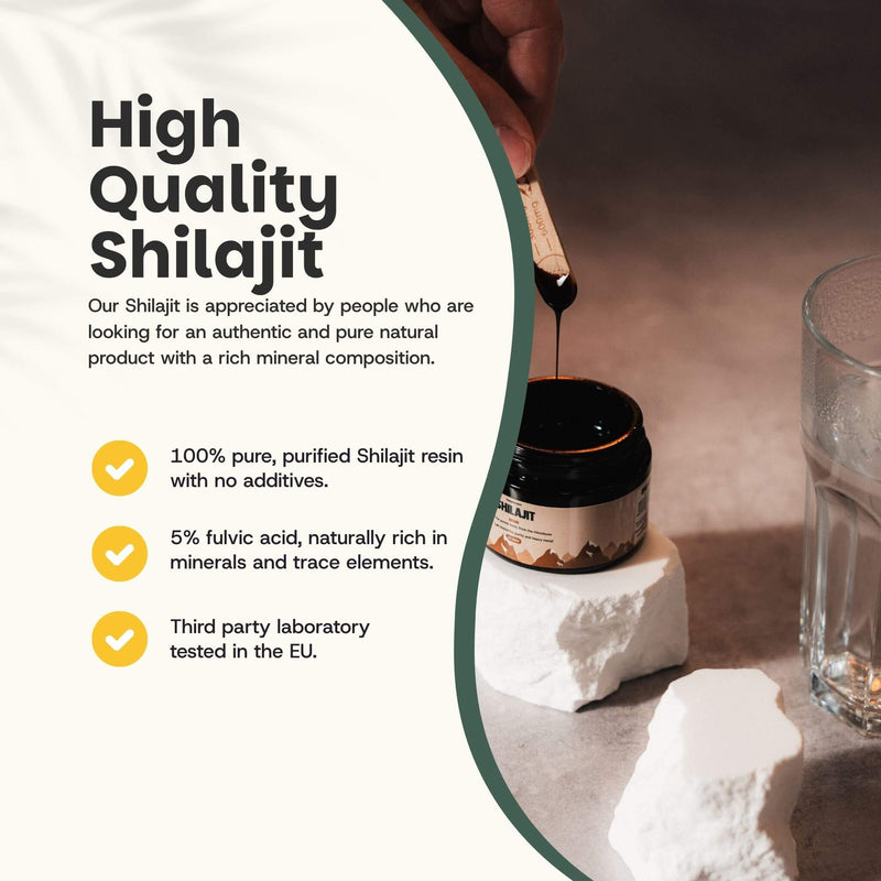 Shilajit resin goyu supplement superfood