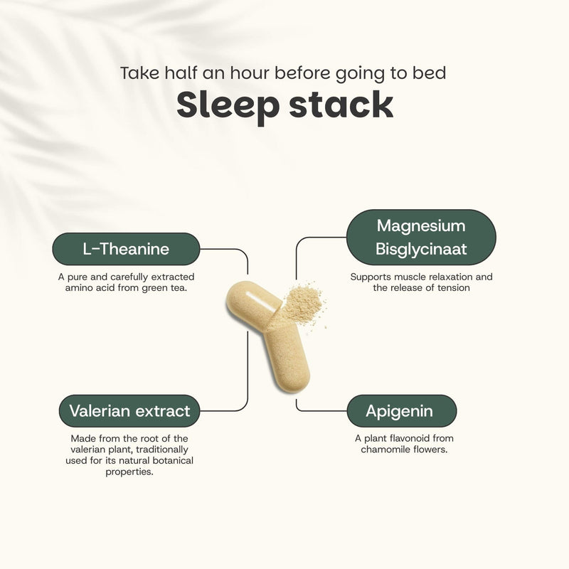 Sleep stack capsules goyu supplement superfood