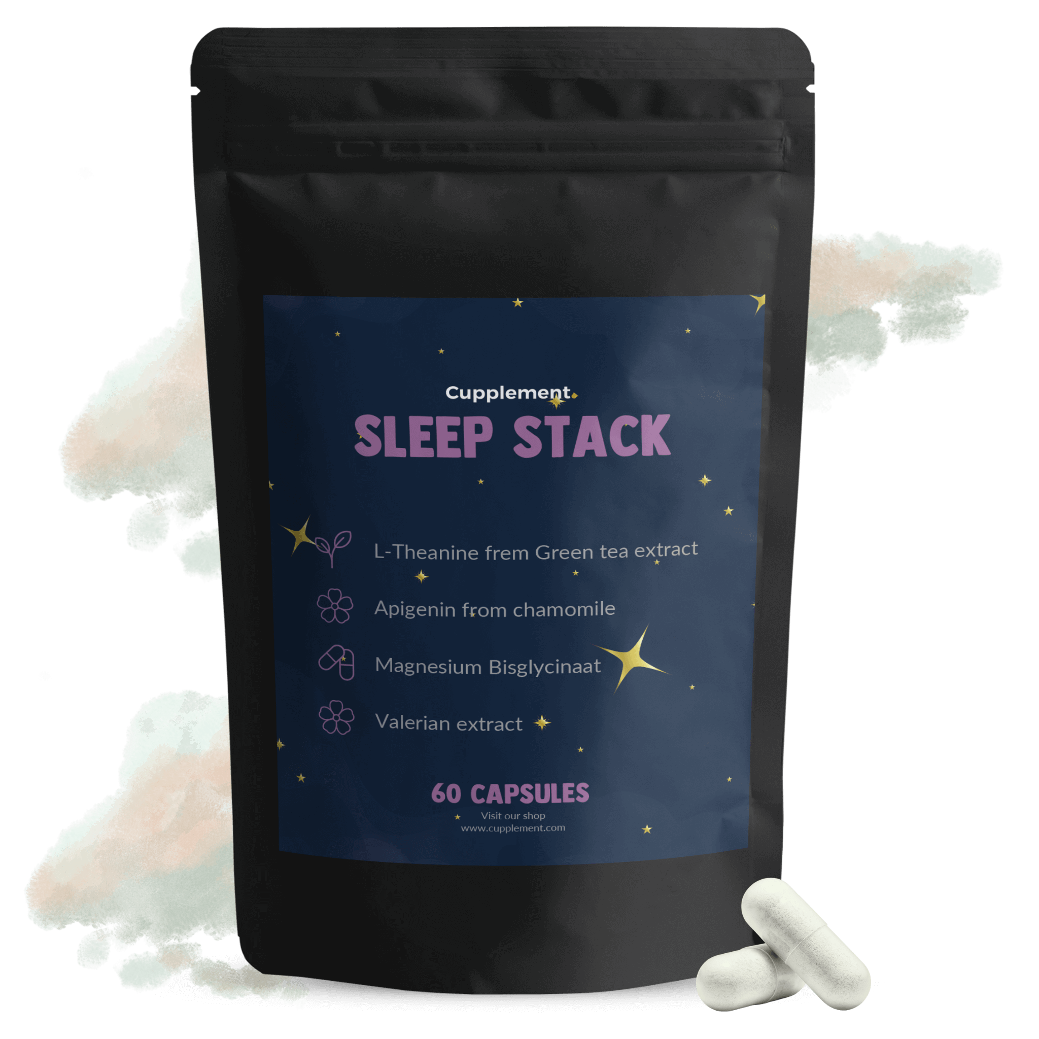 Sleep stack capsules goyu supplement superfood