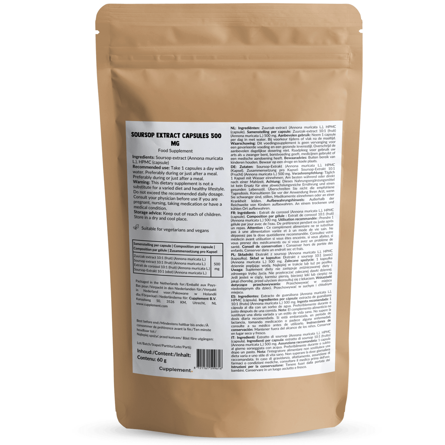 Soursop capsules goyu supplement superfood