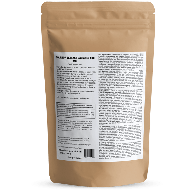 Soursop capsules goyu supplement superfood