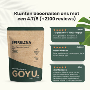 Spirulina poeder goyu supplement superfood