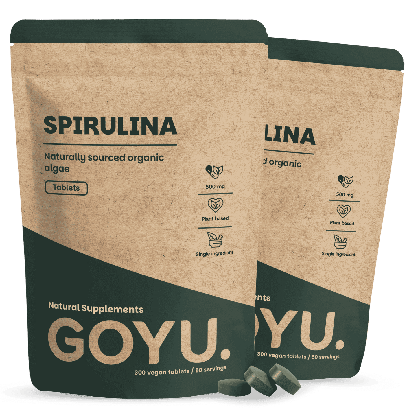 Spirulina tabletten goyu supplement superfood