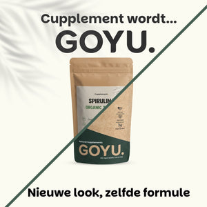Biologische Spirulina tabletten goyu superfood supplement