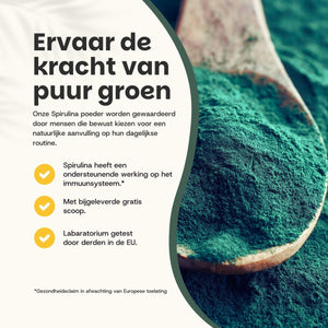 Spirulina poeder goyu supplement superfood