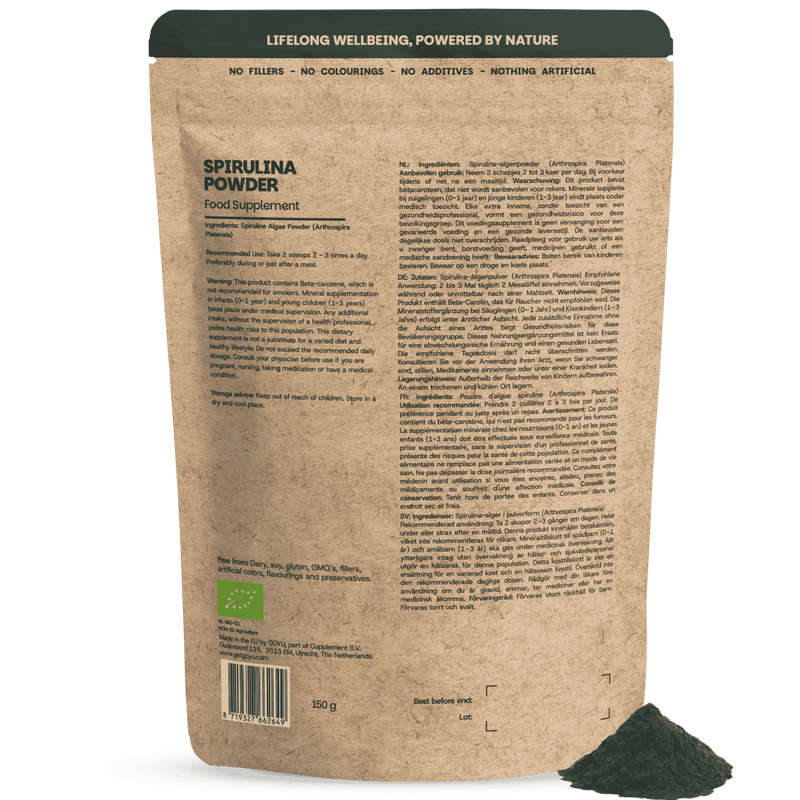 Spirulina poeder goyu supplement superfood