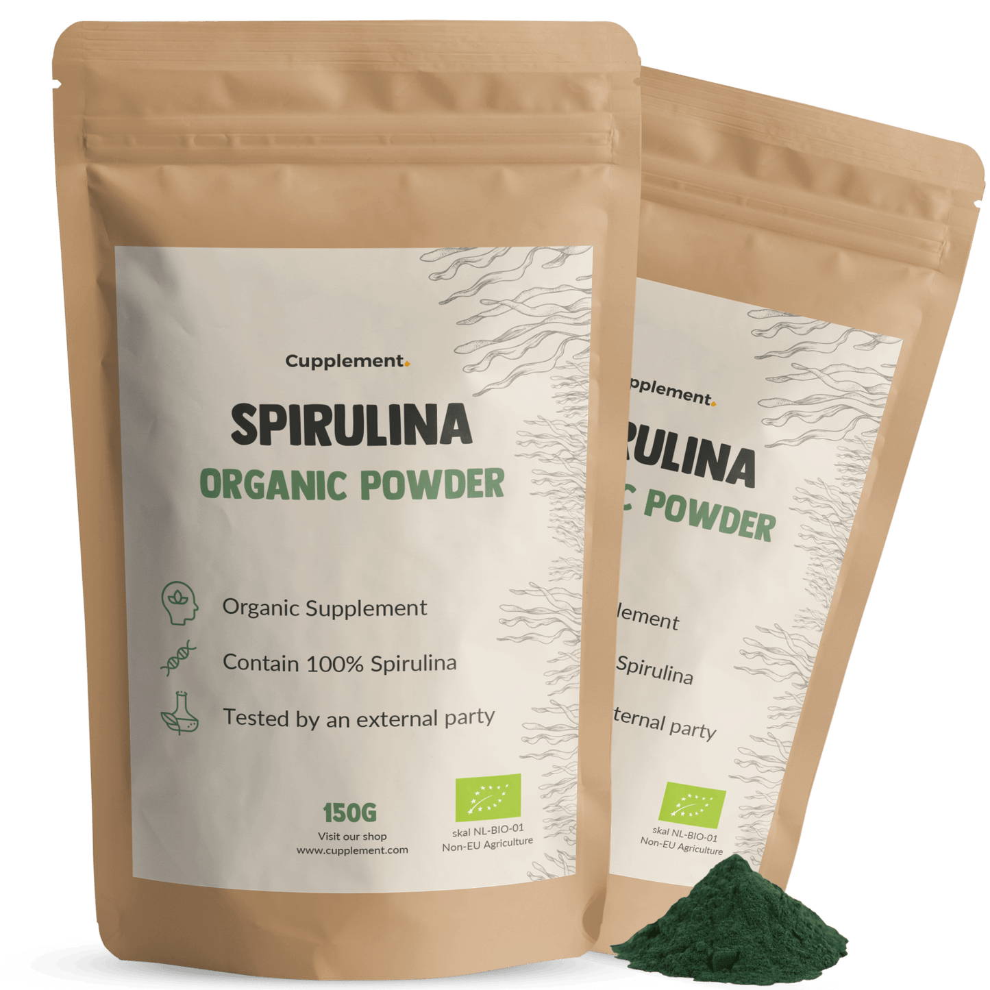 Spirulina poeder goyu supplement superfood