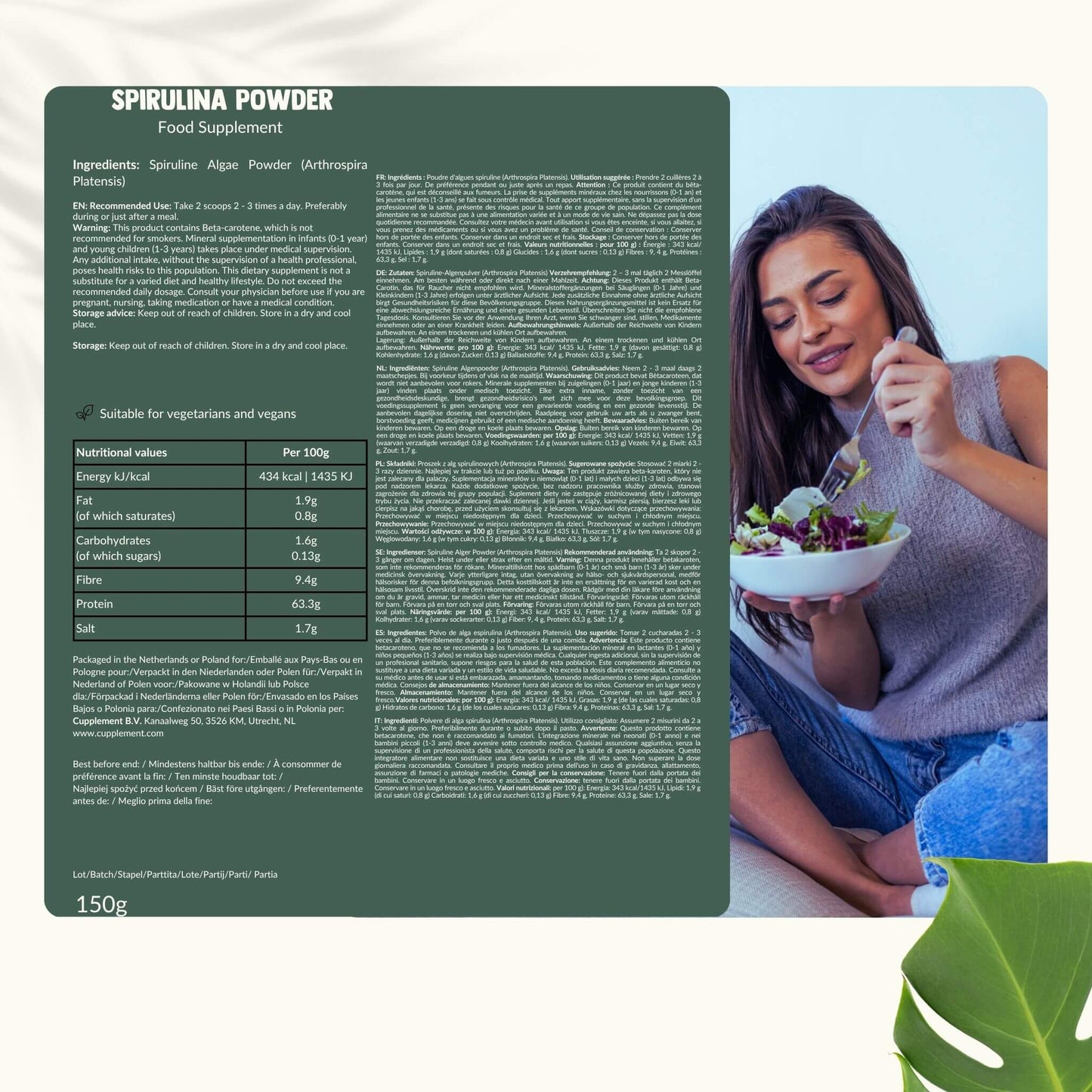 Spirulina poeder goyu supplement superfood