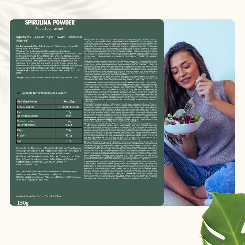 Spirulina poeder goyu supplement superfood