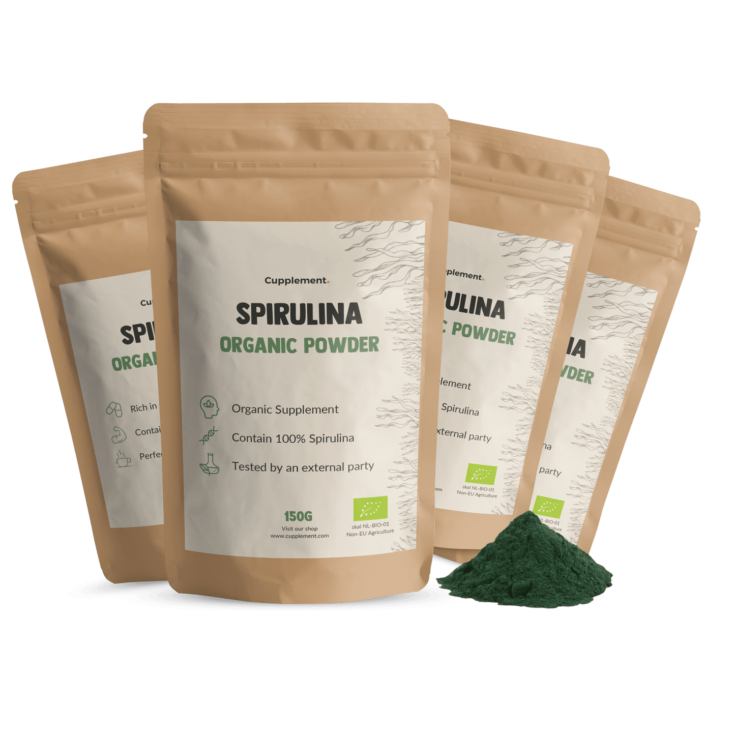 Spirulina poeder goyu supplement superfood
