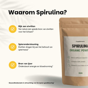 Spirulina poeder goyu supplement superfood