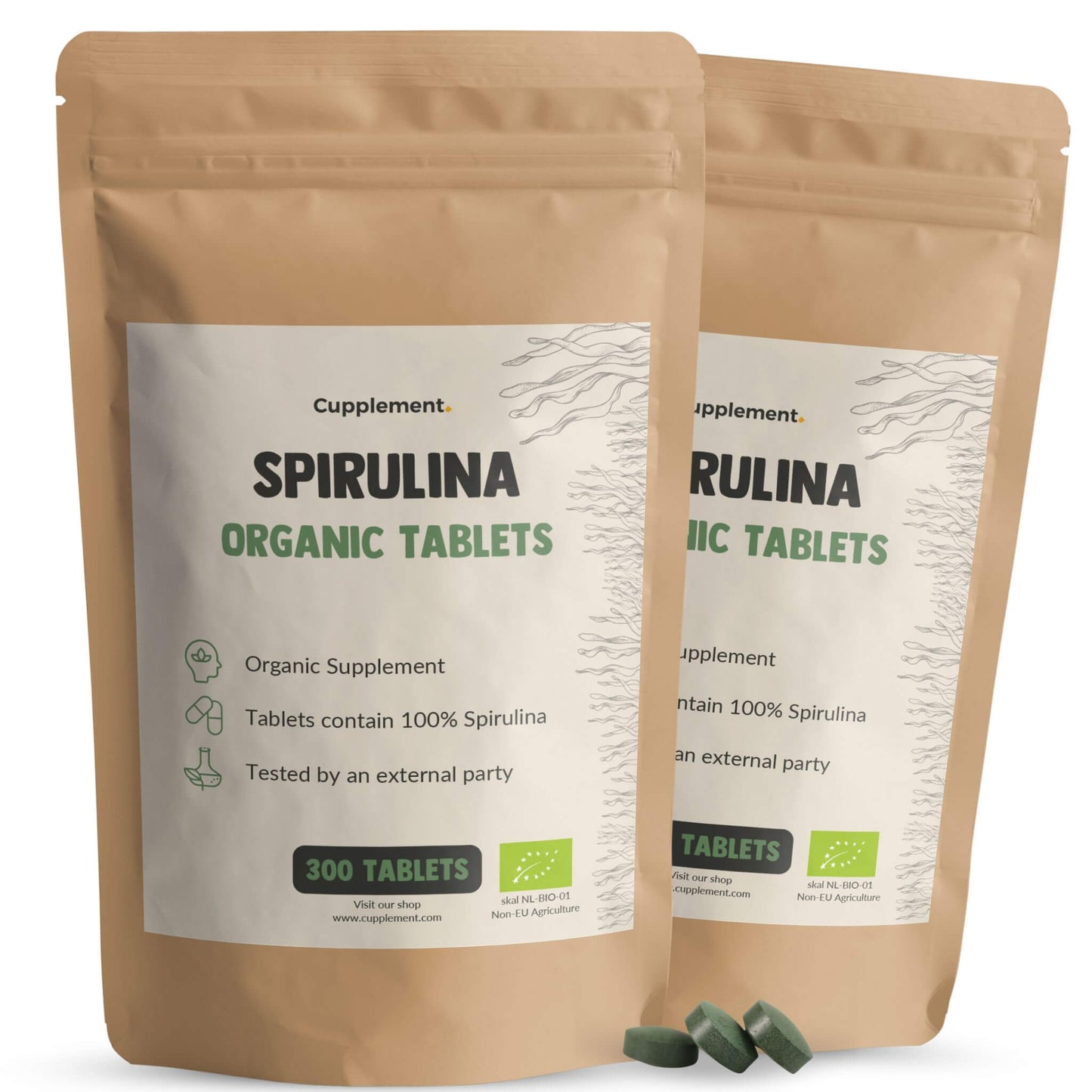 Spirulina tabletten goyu supplement superfood