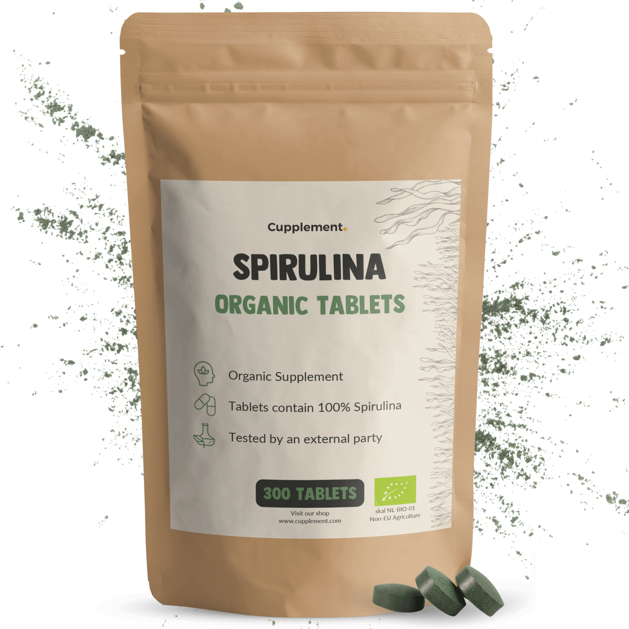 Spirulina tabletten goyu supplement superfood