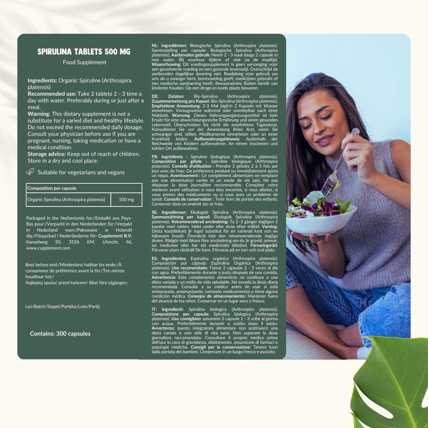 Spirulina tabletten goyu supplement superfood