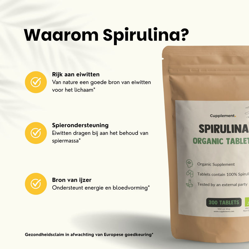 Spirulina tabletten goyu supplement superfood