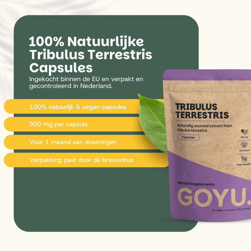 Tribulus Terrestris extract capsules goyu supplement superfood
