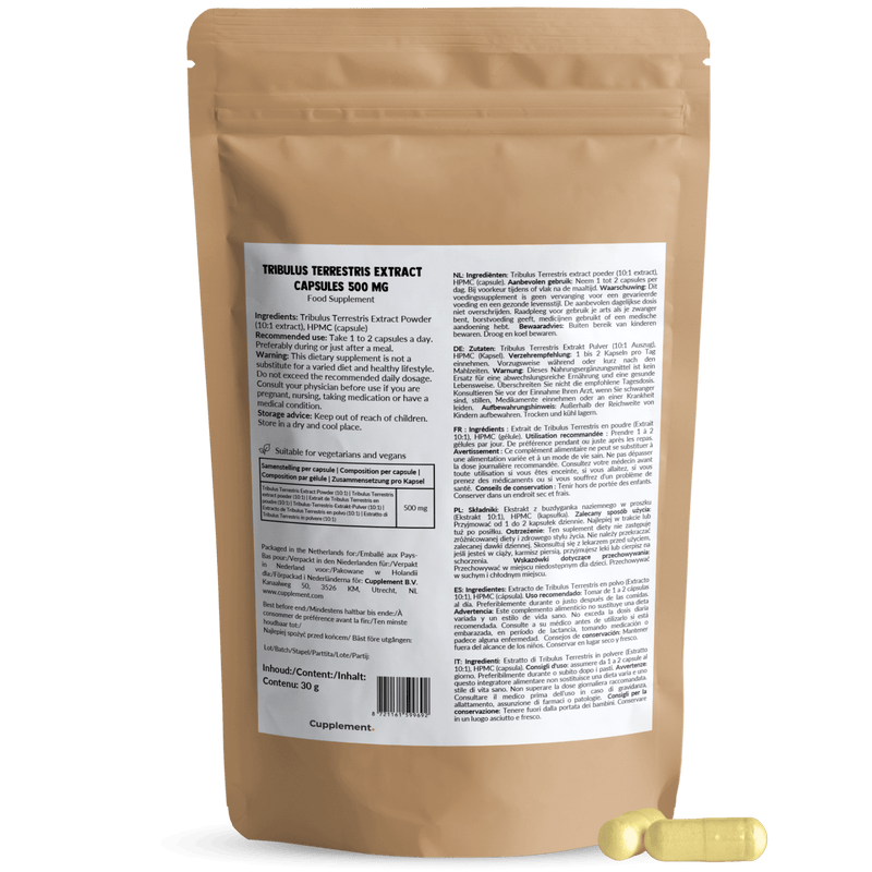 Tribulus Terrestris extract capsules goyu supplement superfood